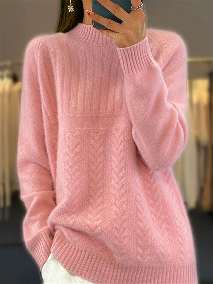 Jersey Zahria | Jersey de canalé con cuello alto