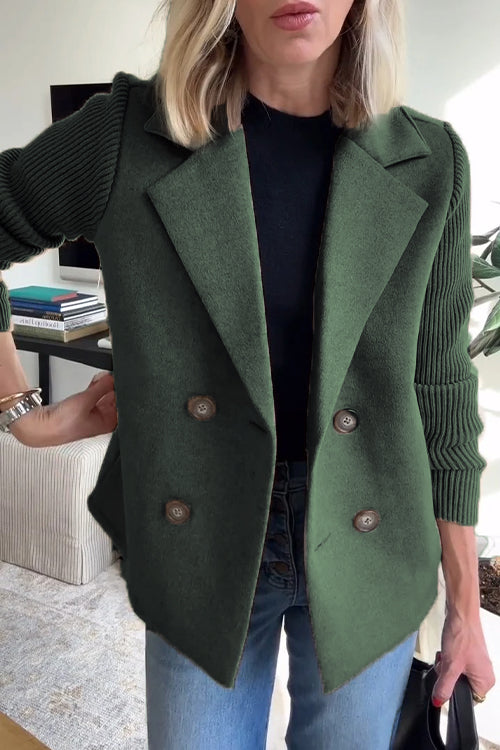 Elvora™ | Blazer elegante con mangas de contraste