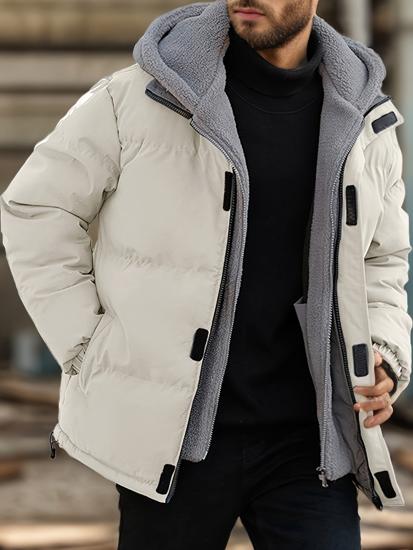 Chaqueta de invierno acolchada con estilo casual para los hombres | Ideal para el invierno