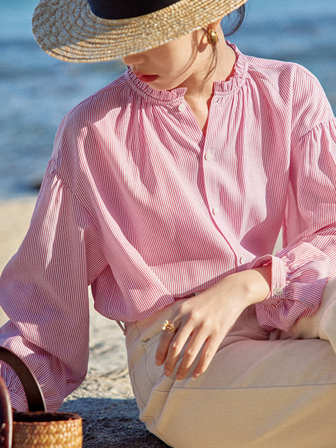 Abril | Elegante blusa de rayas