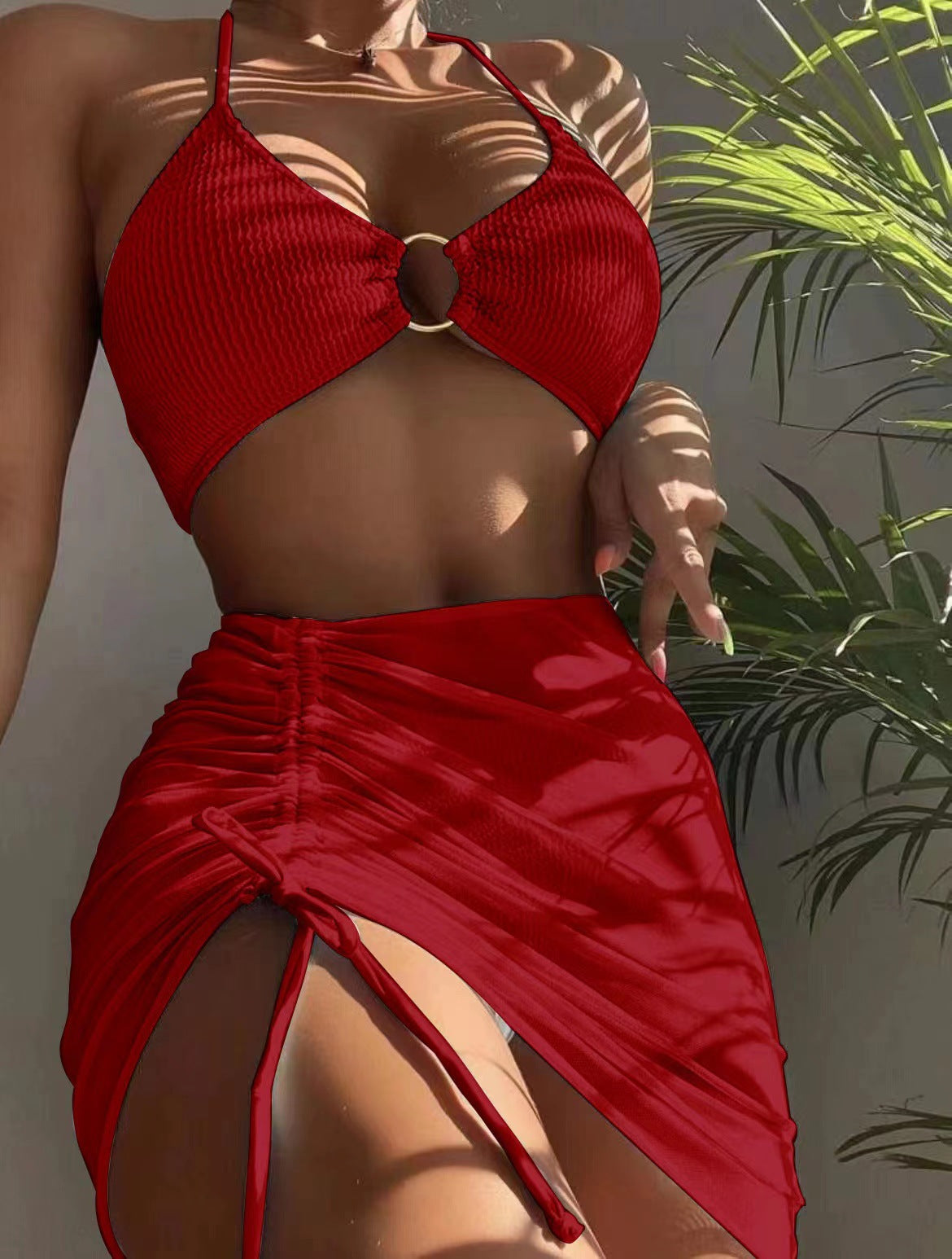 Zenaida® | Conjunto de bikini con aros y falda Bali