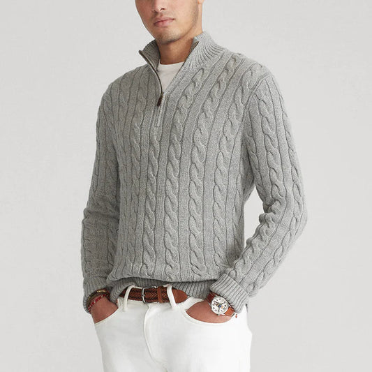 Gustin Sweater | Jersey de punto por cable para hombre
