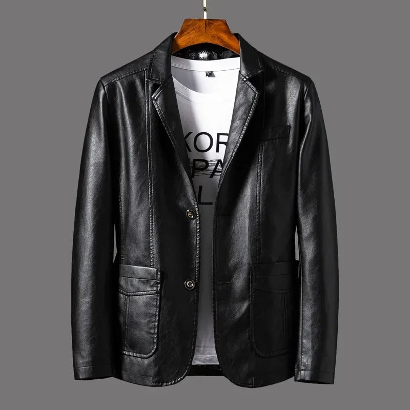 Rodo | Chaqueta de cuero clásica para hombre