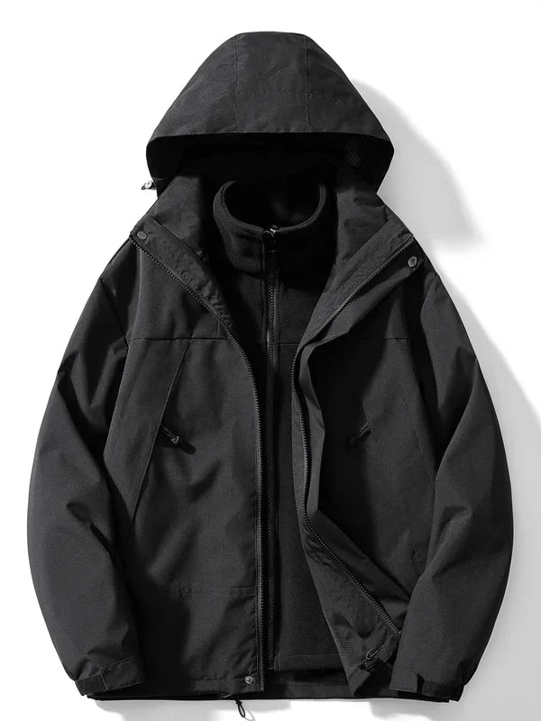 Emma | Chaqueta de invierno con capucha 3 en 1 para mujer, perfecta para actividades al aire libre