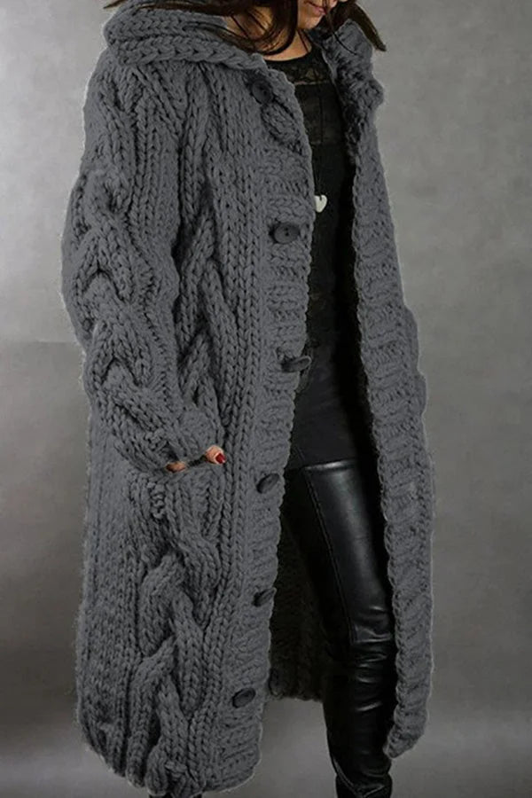 Chaqueta de punto oversize para los días fríos