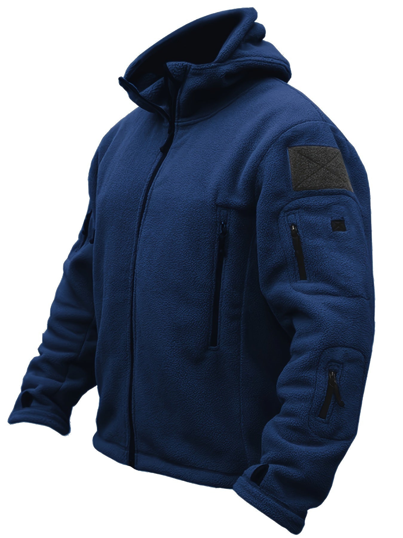 Cálida chaqueta polar cortaviento para hombre | Perfecta para actividades al aire libre
