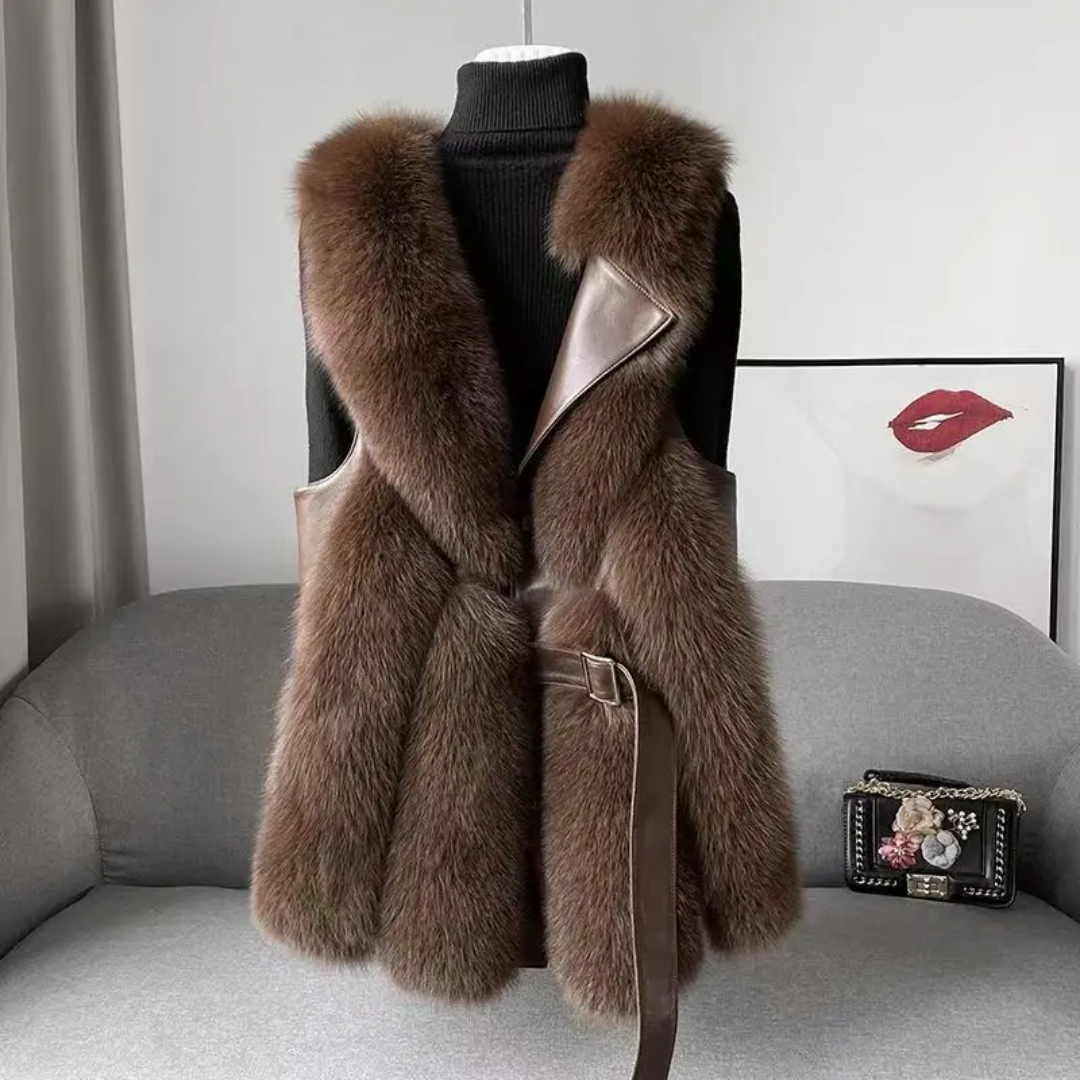 Elegante chaleco de invierno para mujer