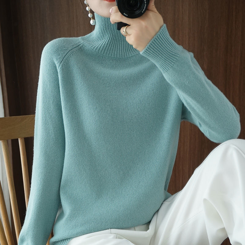 Lilly - Jersey de lana de manga larga y cuello alto