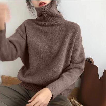 Lena | Elegante jersey de cuello alto para mujer