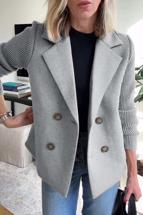 Elvora™ | Blazer elegante con mangas de contraste