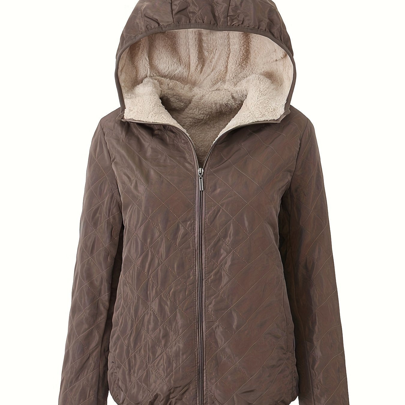 Emma | Chaqueta acolchada con cremallera y capucha