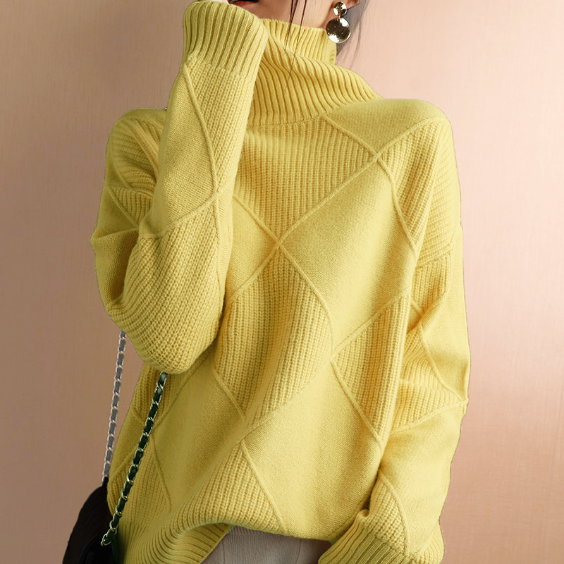 Kylie - Elegante jersey de cuello alto de invierno para mujer