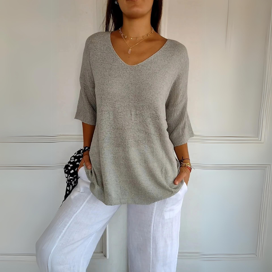 Marij | Jersey casual de mujer con cuello en V