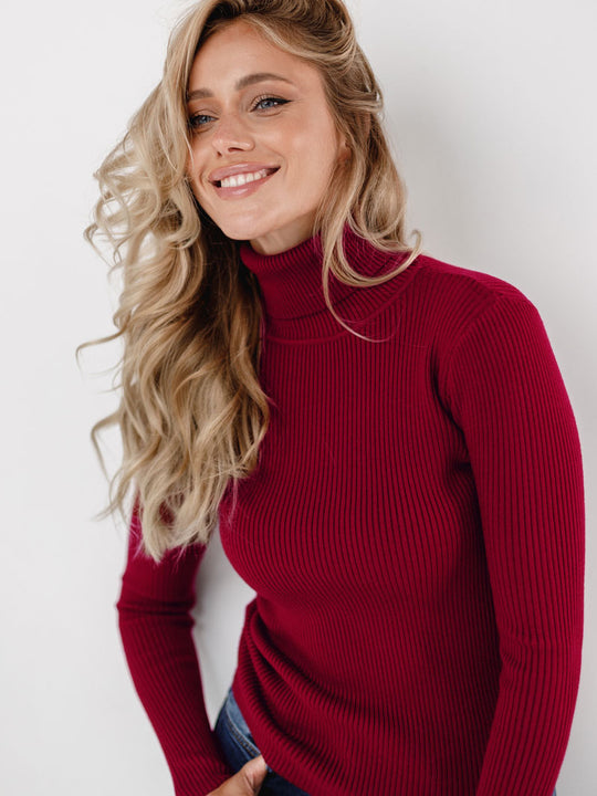 Jersey de cuello alto para mujer | Elegancia y esenciales de otoño