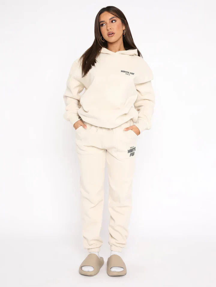 Conjunto de chándal y sudadera con capucha para mujer