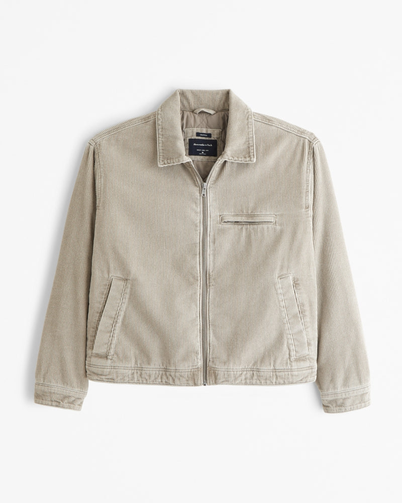 Chaqueta de trabajo corta con cremallera