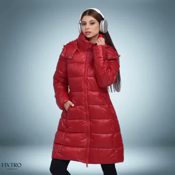 Elegante y cálida parka de plumón