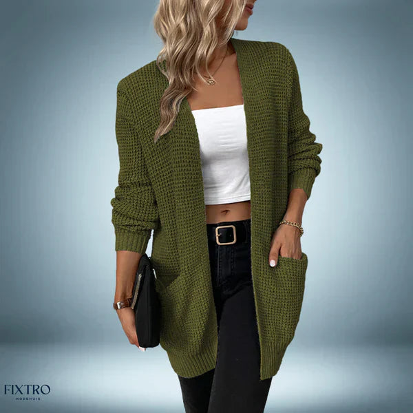 Casual | chaqueta de punto de largo medio