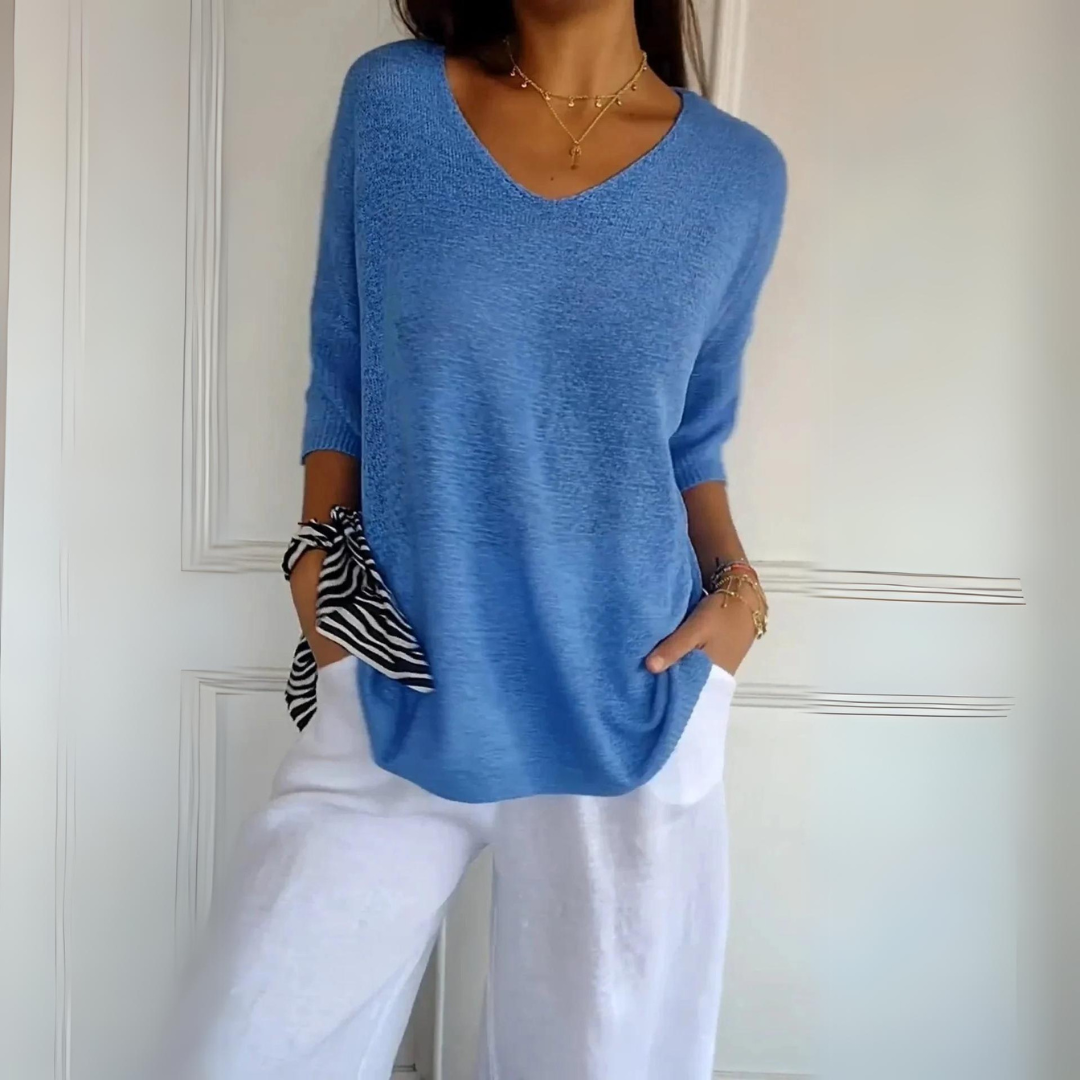 Marij | Jersey casual de mujer con cuello en V