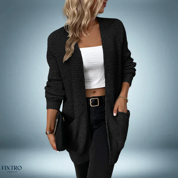 Casual | chaqueta de punto de largo medio