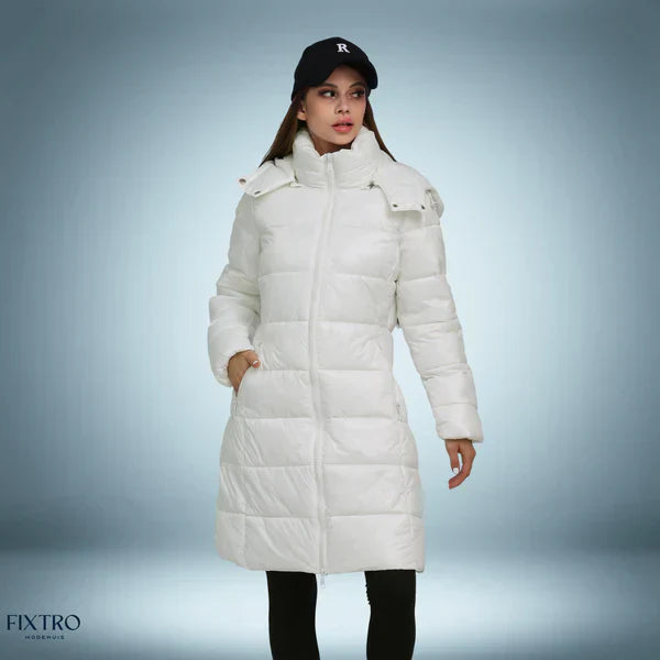 Elegante y cálida parka de plumón