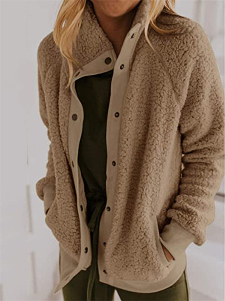 Cómoda chaqueta sin capucha para el frío