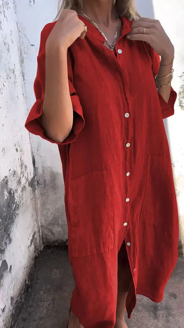 Long Casual shirt dress