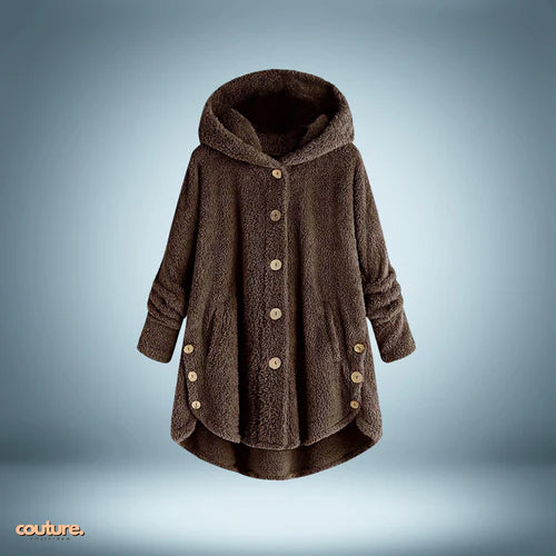 Chaqueta Teddy | con botones y capucha