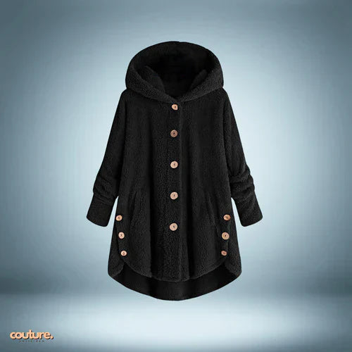Chaqueta Teddy | con botones y capucha