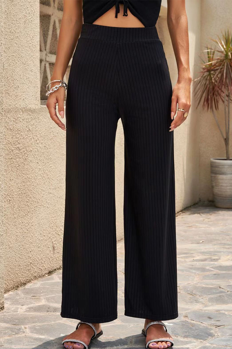 Pantalón Casual Recto Cintura Media Larga Colores Lisos (6 colores)