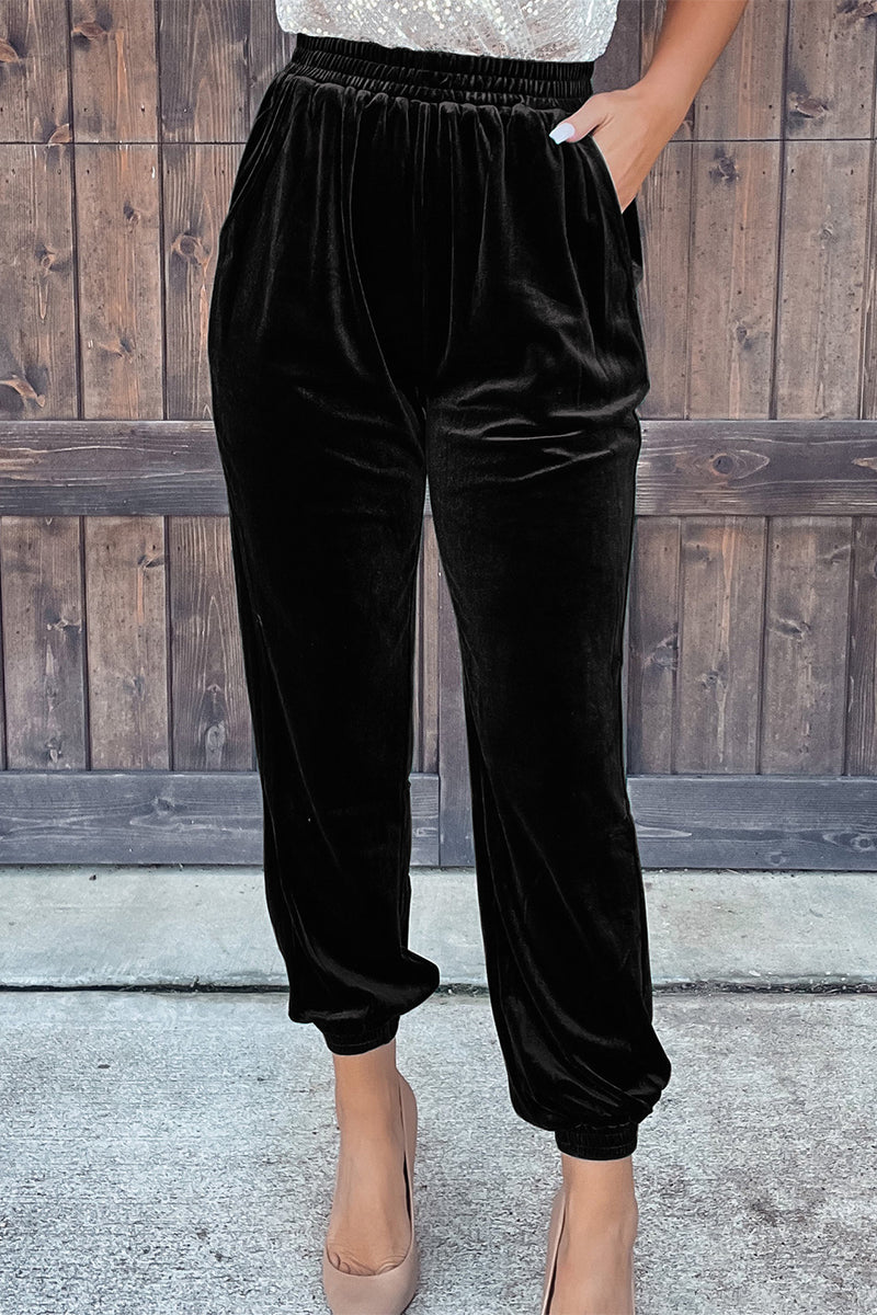 Pantalón casual de calle liso recto (7 colores)