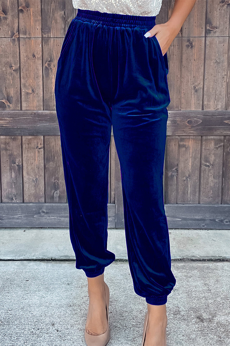 Pantalón casual de calle liso recto (7 colores)