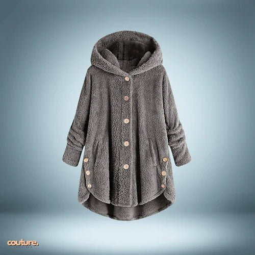Chaqueta Teddy | con botones y capucha