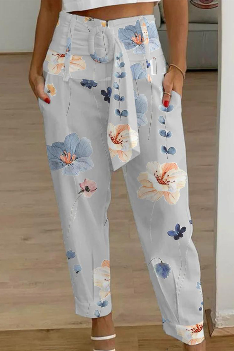 Casual Patchwork Bag Print Loose Mid Waist Harlan Else-Bañadores