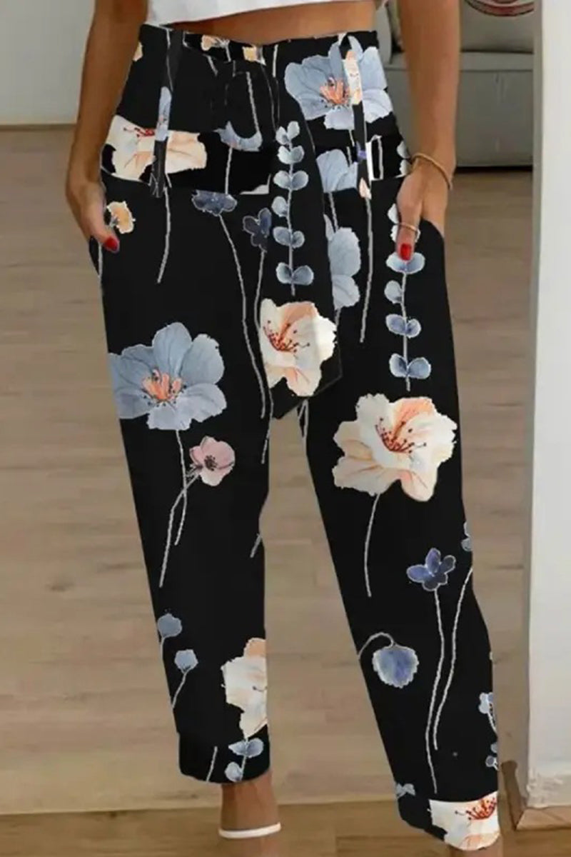 Casual Patchwork Bag Print Loose Mid Waist Harlan Else-Bañadores