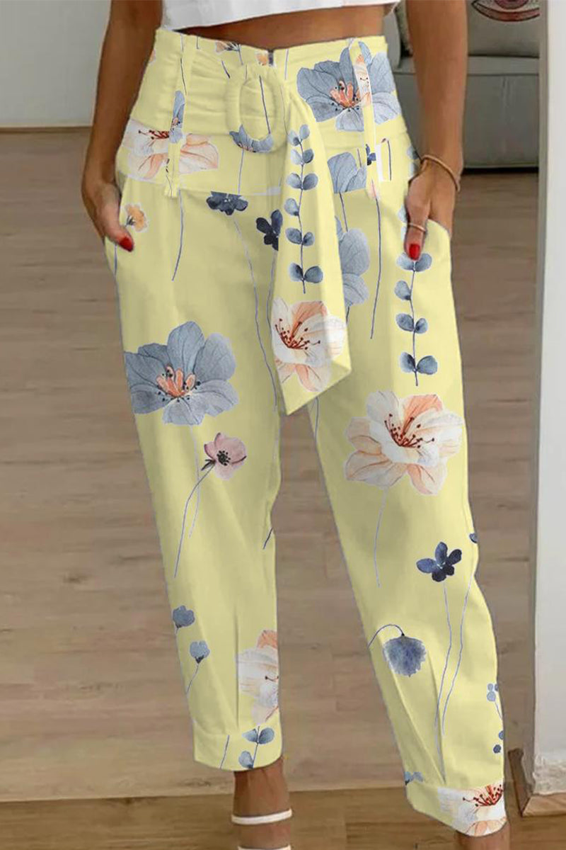 Casual Patchwork Bag Print Loose Mid Waist Harlan Else-Bañadores