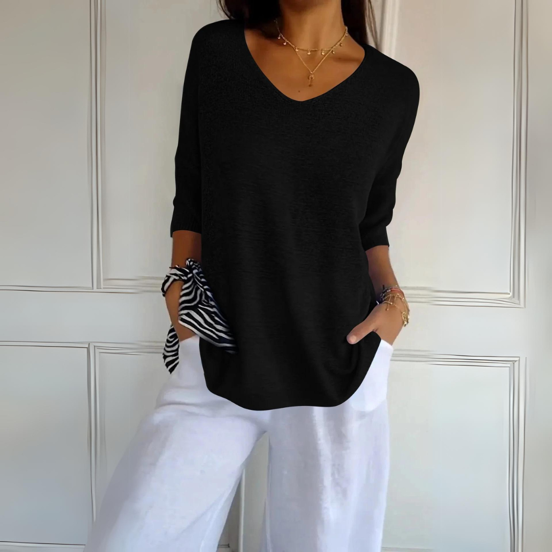 Marij | Jersey casual de mujer con cuello en V