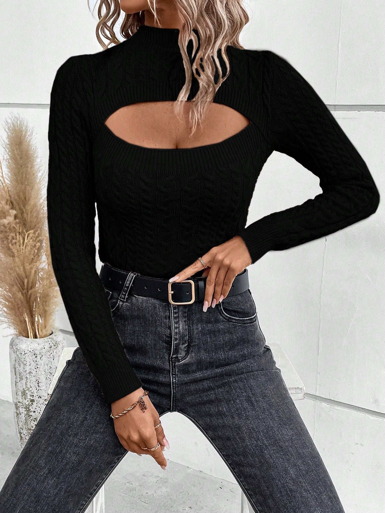 Adelaida Sweater | Jersey de punto recortado para mujer