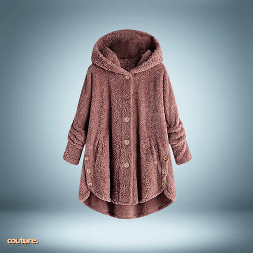 Chaqueta Teddy | con botones y capucha