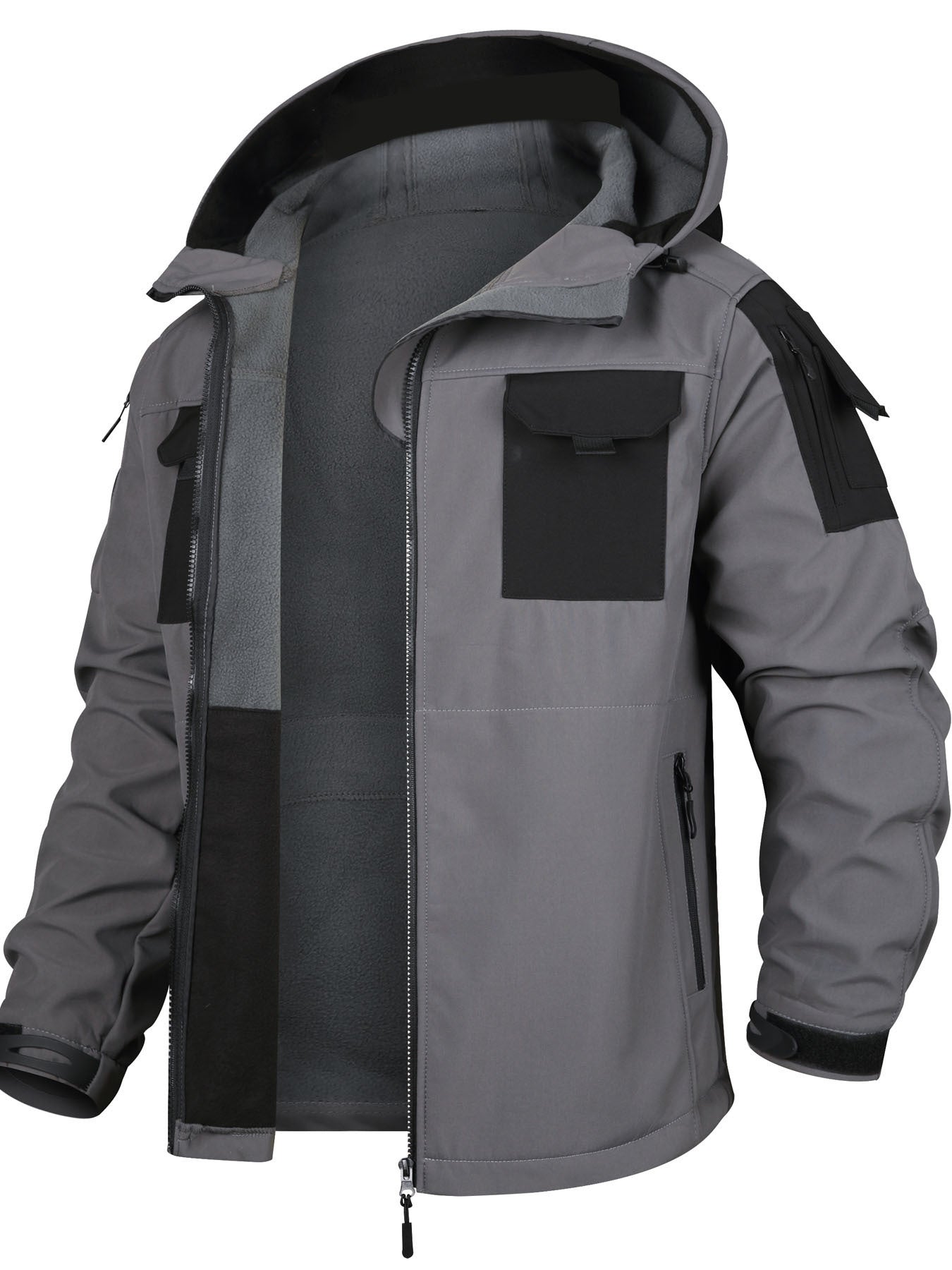 Chaqueta táctica con capucha y pantalón impermeable para hombre | Ideal para actividades al aire libre