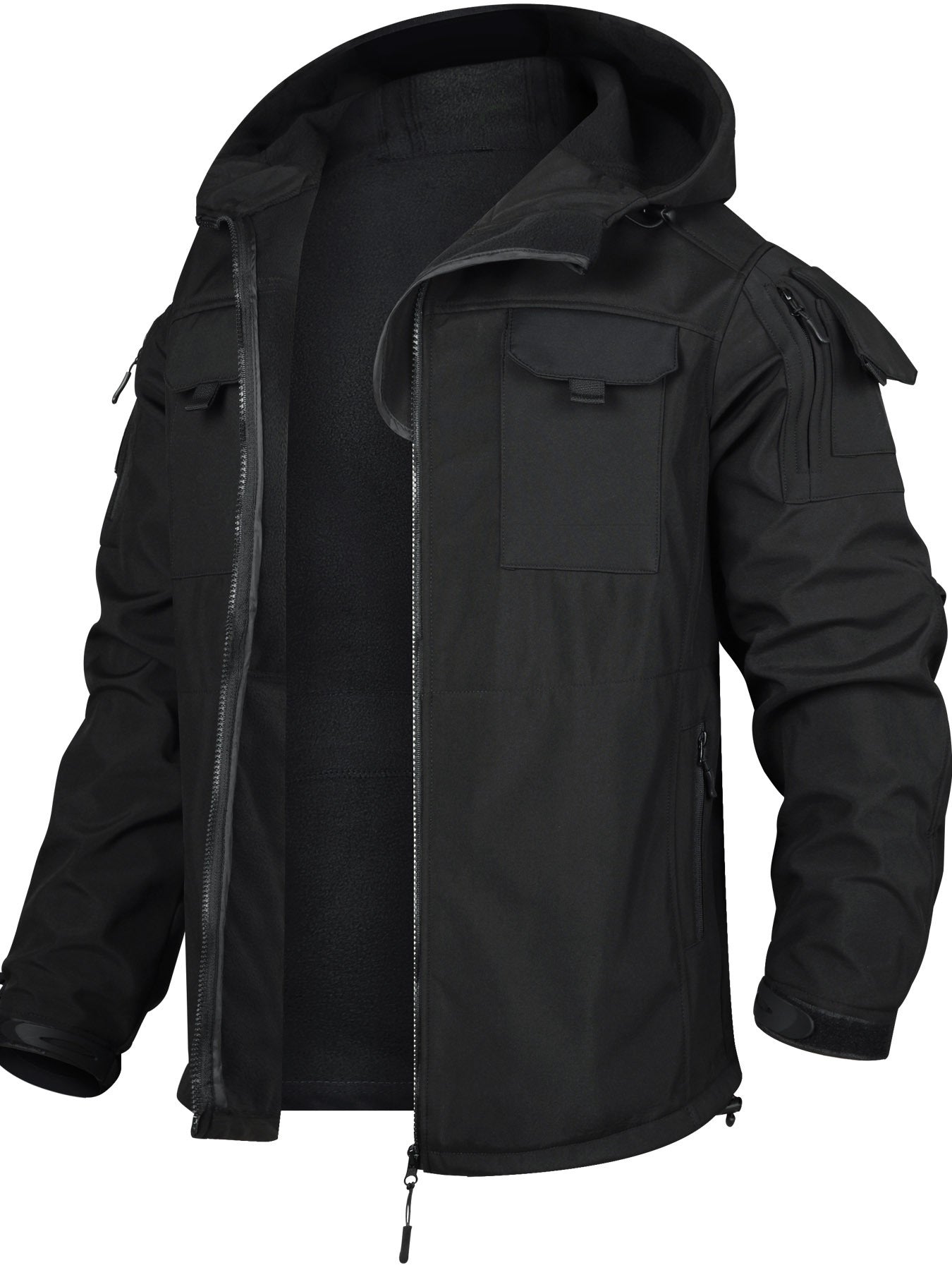 Chaqueta táctica con capucha y pantalón impermeable para hombre | Ideal para actividades al aire libre