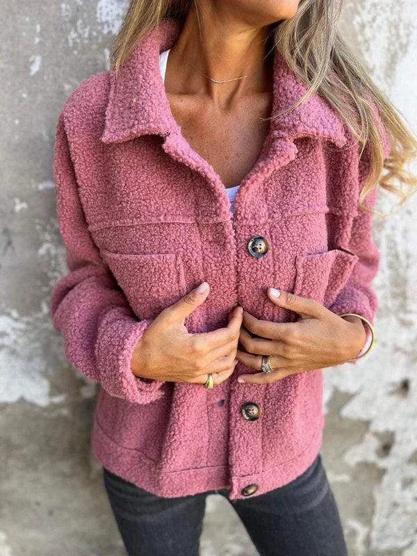 Oligna™ | Chaqueta corta con solapas de lana