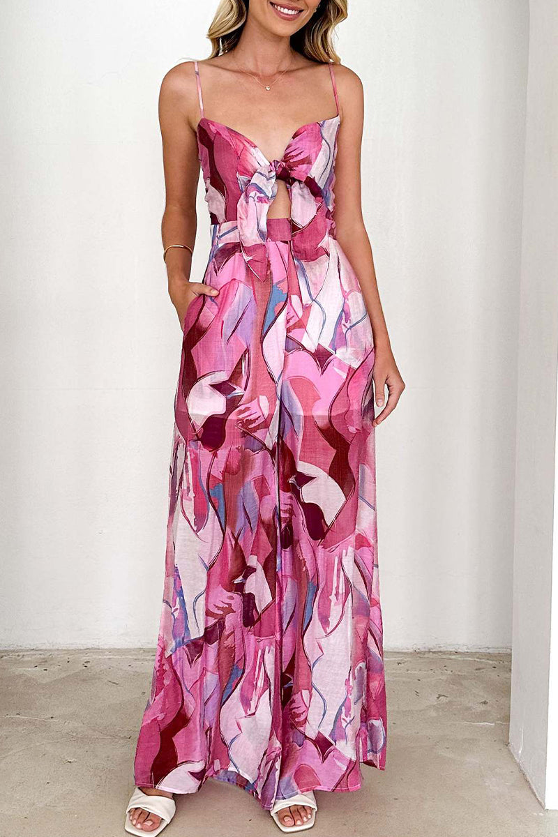 Casual-flower-pocket-contrast-square-neck-sleeve-denim-jumpsuits