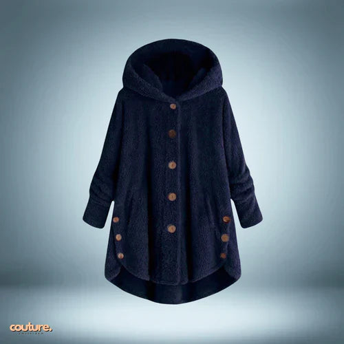 Chaqueta Teddy | con botones y capucha