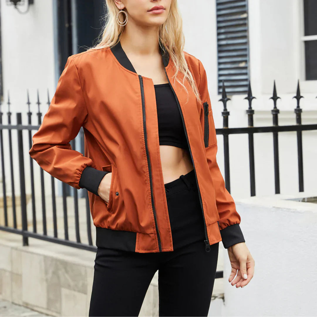 Chaqueta Varcity | chaqueta bomber casual para mujer
