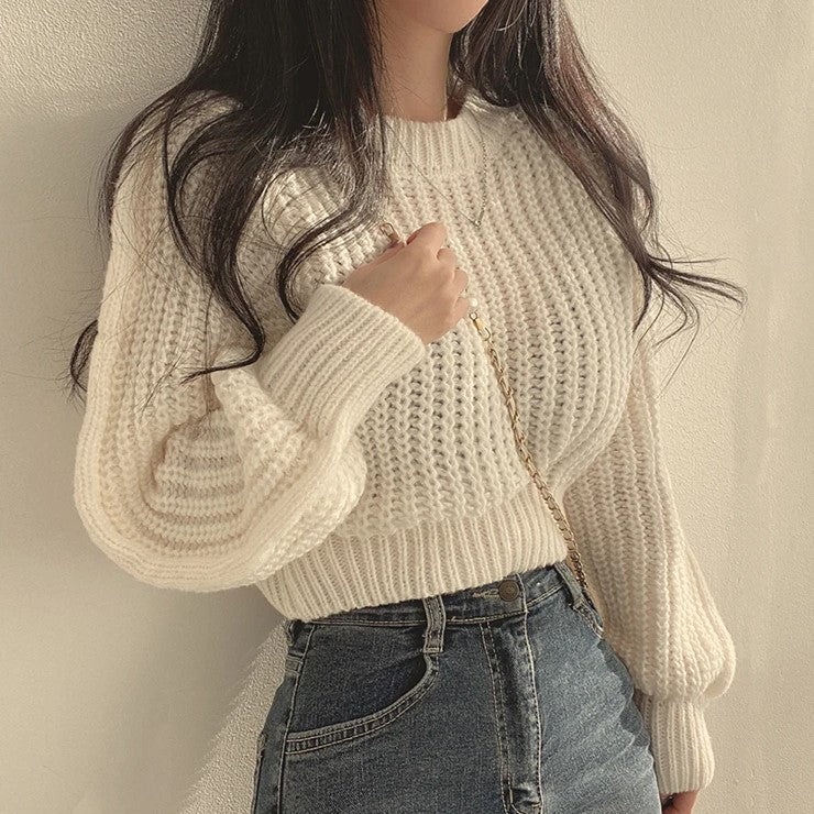 Jersey Uldina | Casual Cropped Sweater