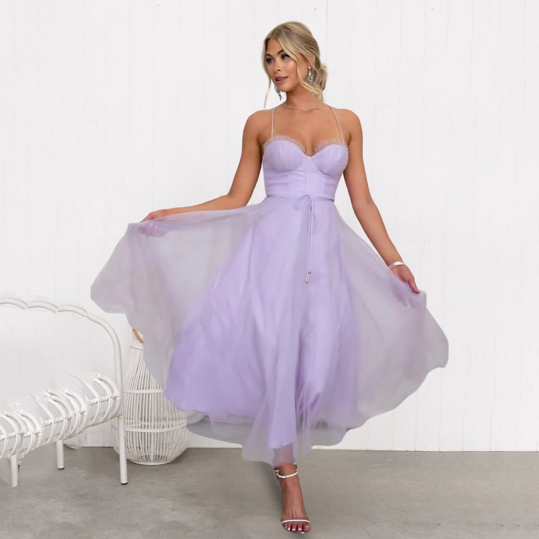 Vestido midi de fiesta para mujer