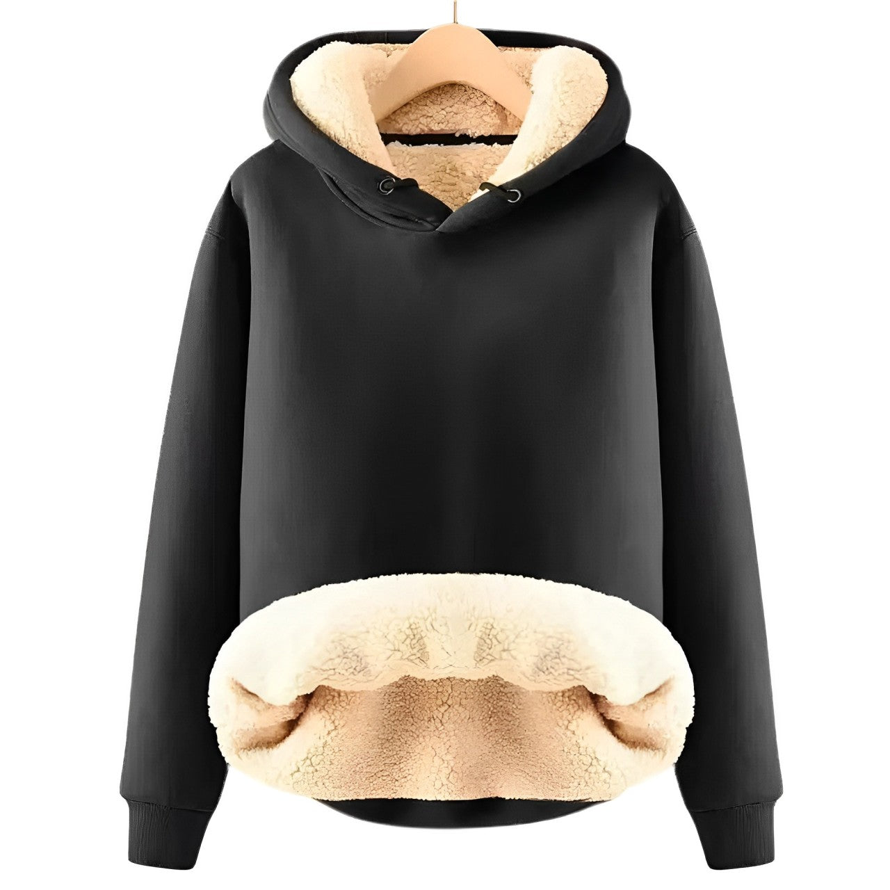 Mila | Chaqueta con capucha de forro polar Sherpa para mujer