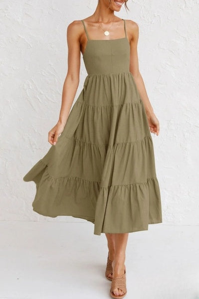 Vestidos línea A con tirantes
