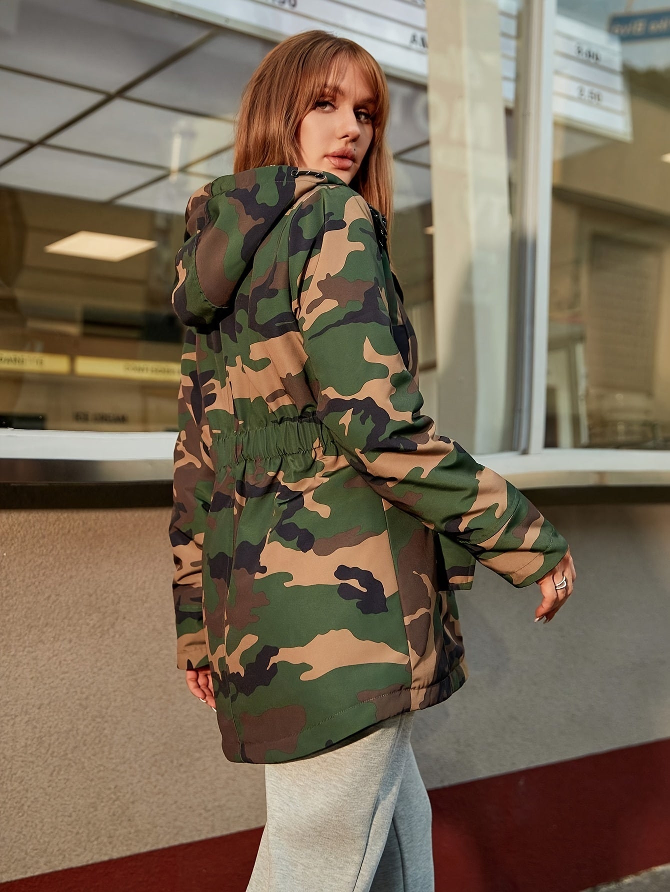 Chaqueta de invierno Casual Cosy con forro polar y capucha para mujer | Ideal para otoño/invierno